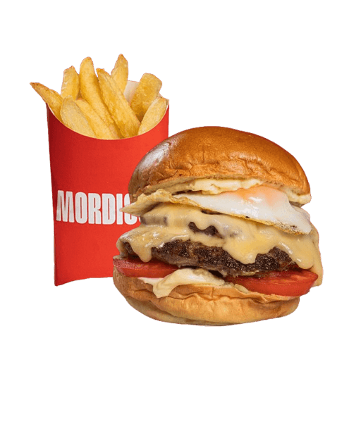 Original doble con papas
