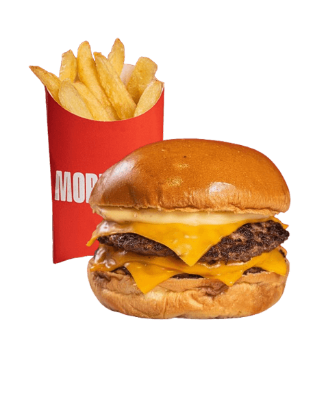 Cheese Doble con papas